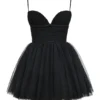 Princess Schwarzes Tüll-Minikleid Princess Schwarzes Tüll-Minikleid