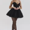 Princess Schwarzes Tüll-Minikleid Princess Schwarzes Tüll-Minikleid