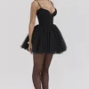 Princess Schwarzes Tüll-Minikleid Princess Schwarzes Tüll-Minikleid