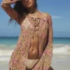 Provence Olive Floral Cover Up Provence Olive Floral Cover Up