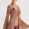 Provence Olive Floral Cover Up Provence Olive Floral Cover Up