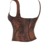 Rafa Antik-Kupfer-Satin-Longline-Korsett Rafa Antik-Kupfer-Satin-Longline-Korsett