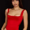 Rafa Scarlet Satin Longline-Korsett Rafa Scarlet Satin Longline-Korsett