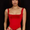 Rafa Scarlet Satin Longline-Korsett Rafa Scarlet Satin Longline-Korsett