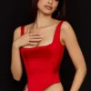 Rafa Scarlet Satin Longline-Korsett Rafa Scarlet Satin Longline-Korsett
