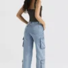 Ria Blue Washed Utility Jeans Ria Blue Washed Utility Jeans