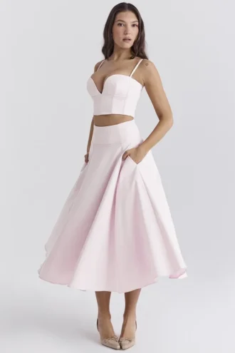 Rita Ballerina Pink A-Linien-Midirock