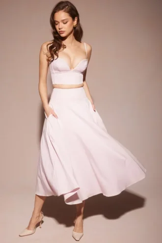 Rita Ballerina Pink A-Linien-Midirock