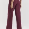 Rivi Weinrote Hose mit geradem Bein Rivi Weinrote Hose mit geradem Bein
