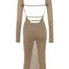 Roberta Tan Strick-Midi-Kleid Roberta Tan Strick-Midi-Kleid