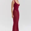 Robina Weinrot Stretch-Mesh-Maxikleid Robina Weinrot Stretch-Mesh-Maxikleid