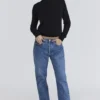 Rochelle Schwarzer Pullover aus Kaschmir und Wolle mit Rundhalsausschnitt Rochelle Schwarzer Pullover aus Kaschmir und Wolle mit Rundhalsausschnitt