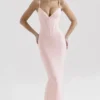 Romy Pink Mesh Bodycon-Maxikleid Romy Pink Mesh Bodycon-Maxikleid