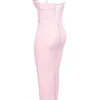 Romy Pink Mesh Bodycon-Maxikleid Romy Pink Mesh Bodycon-Maxikleid