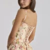 Rona Maxikleid aus Baumwolle mit Warm-Rose-Print Rona Maxikleid aus Baumwolle mit Warm-Rose-Print