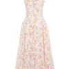 Rosalee Rosa Wiesenmuster-Baumwoll-Bustier-Sommerkleid Rosalee Rosa Wiesenmuster-Baumwoll-Bustier-Sommerkleid