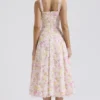 Rosalee Rosa Wiesenmuster-Baumwoll-Bustier-Sommerkleid Rosalee Rosa Wiesenmuster-Baumwoll-Bustier-Sommerkleid