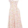 Rosalee Rosa Wiesenmuster-Baumwoll-Bustier-Sommerkleid Rosalee Rosa Wiesenmuster-Baumwoll-Bustier-Sommerkleid