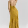 Rosalia – Goldverziertes, handbesticktes Maxikleid Rosalia – Goldverziertes, handbesticktes Maxikleid