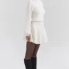 Cressida Cremefarbener Pullover aus schwerer Strickmischung aus Wolle und Kaschmir Cressida Cremefarbener Pullover aus schwerer Strickmischung aus Wolle und Kaschmir