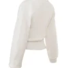 Rowan Ivory Woll-Strickjacke mit Ballonärmeln Rowan Ivory Woll-Strickjacke mit Ballonärmeln