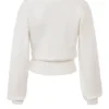 Rowan Ivory Woll-Strickjacke mit Ballonärmeln Rowan Ivory Woll-Strickjacke mit Ballonärmeln