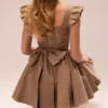 Saasha Gold Jacquard Minikleid Saasha Gold Jacquard Minikleid