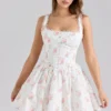 Sade Rose Print Stretch-Baumwoll-Minikleid Sade Rose Print Stretch-Baumwoll-Minikleid