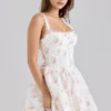 Sade Rose Print Stretch-Baumwoll-Minikleid Sade Rose Print Stretch-Baumwoll-Minikleid