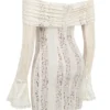 Sadie Vintage cremefarbenes Minikleid mit Blumenmuster und Spaghettiträgern Sadie Vintage cremefarbenes Minikleid mit Blumenmuster und Spaghettiträgern