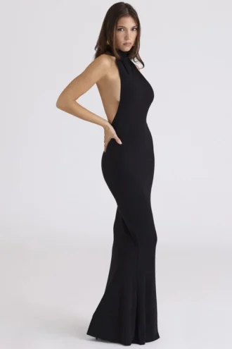 Sadira Schwarzes rückenfreies Maxikleid – Limited Edition Sadira Schwarzes rückenfreies Maxikleid – Limited Edition