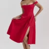 Saira Scarlet Midi-Sommerkleid Saira Scarlet Midi-Sommerkleid