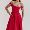 Saira Scarlet Midi-Sommerkleid Saira Scarlet Midi-Sommerkleid