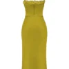 Salma Chartreuse Satin-Kleider Salma Chartreuse Satin-Kleider