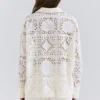 Samah Weißes Baumwoll-Hemd mit Broderie Anglaise Samah Weißes Baumwoll-Hemd mit Broderie Anglaise