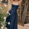 Samaria French Navy Korsett-Sommerkleid Samaria French Navy Korsett-Sommerkleid