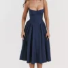 Samaria French Navy Korsett-Sommerkleid Samaria French Navy Korsett-Sommerkleid