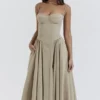 Samaria Taupe Korsettsommerkleid Samaria Taupe Korsettsommerkleid