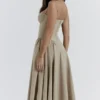 Samaria Taupe Korsettsommerkleid Samaria Taupe Korsettsommerkleid