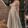 Samaria Taupe Korsettsommerkleid Samaria Taupe Korsettsommerkleid