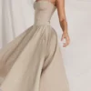 Samaria Taupe Korsettsommerkleid Samaria Taupe Korsettsommerkleid