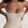 Samaria Taupe Korsettsommerkleid Samaria Taupe Korsettsommerkleid
