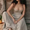 Samaria Taupe Korsettsommerkleid Samaria Taupe Korsettsommerkleid