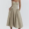 Samaria Taupe Korsettsommerkleid Samaria Taupe Korsettsommerkleid