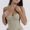 Samaria Taupe Korsettsommerkleid Samaria Taupe Korsettsommerkleid