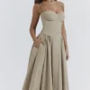 Samaria Taupe Korsettsommerkleid Samaria Taupe Korsettsommerkleid