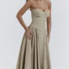 Samaria Taupe Korsettsommerkleid Samaria Taupe Korsettsommerkleid