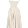 Samaria Vintage Cremefarbenes Korsett-Sommerkleid Samaria Vintage Cremefarbenes Korsett-Sommerkleid