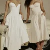 Samaria Vintage Cremefarbenes Korsett-Sommerkleid Samaria Vintage Cremefarbenes Korsett-Sommerkleid