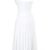 Samaria Weißes Midi-Korsetts-Kleid Samaria Weißes Midi-Korsetts-Kleid